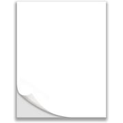 Next Day Labels High quality self-adhesive Sticker Labels, 8.5" x 11", White, 25 Count