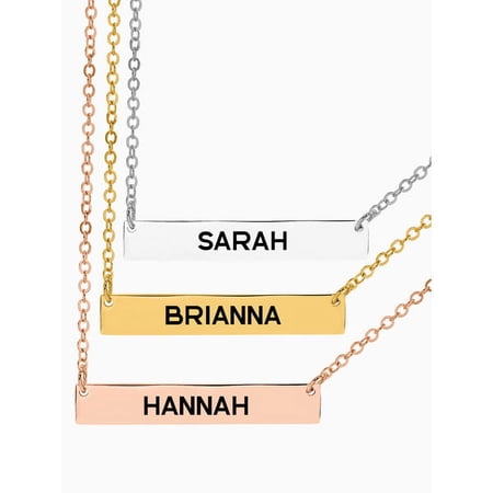 Next Day Shipping Personalized Bar Name Necklace