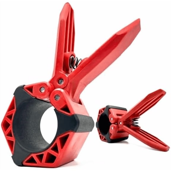 Next Gen Barbell Clips for crossfitters, Max Weight Capacity, Optimized Bar Locks for Olympic & Power Lifting (Red, Set of 2 Clamps)$$Sport & Recreation Other