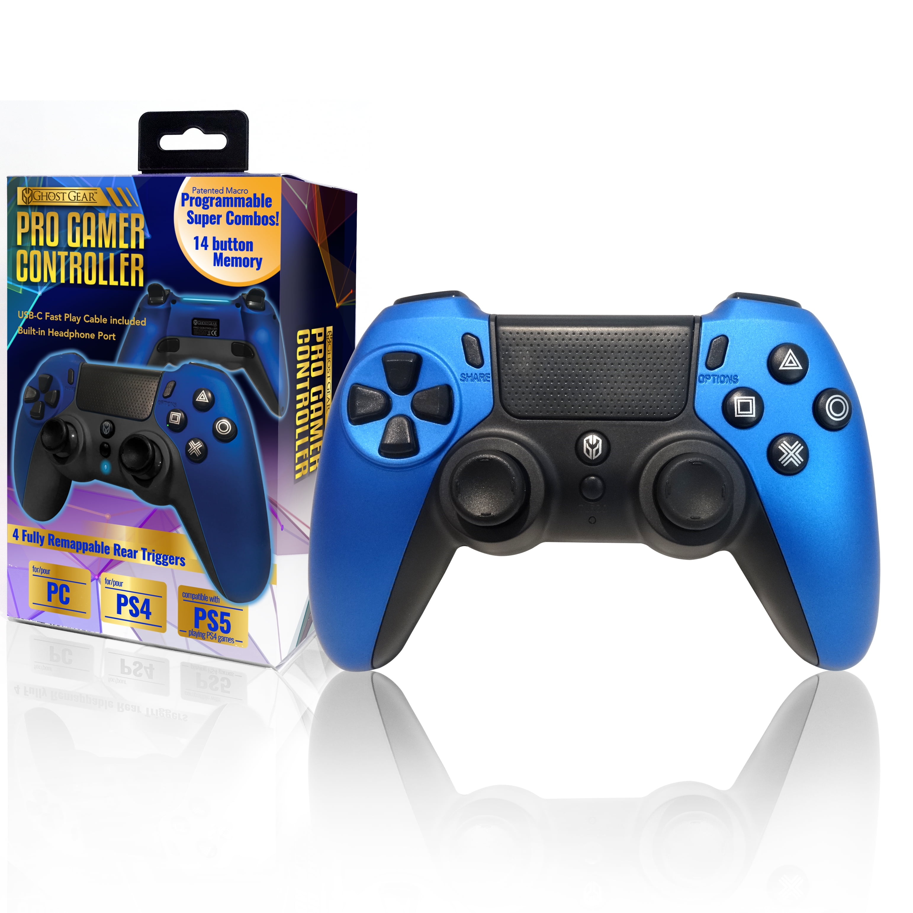 Next Gen Pro Controller [blue] [ps4/ps5] (Ghost Gear)