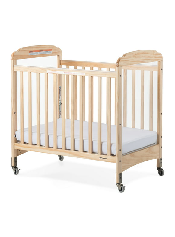 Next Gen Serenity® Fixed-Side Compact Clearview Crib - Natural