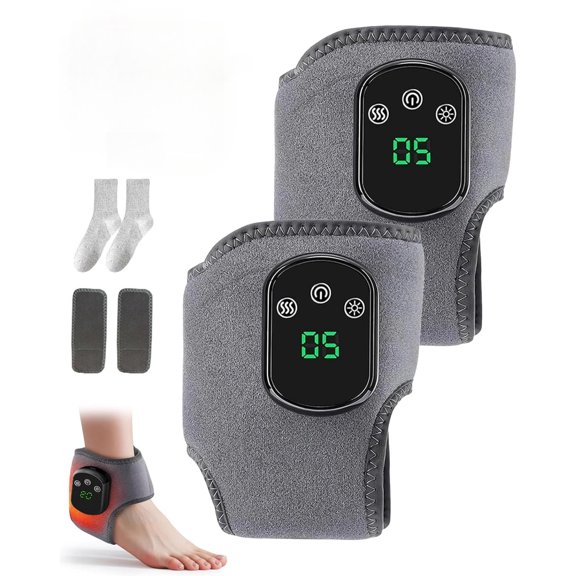 Next Gen Triple Method Massager for Neuropathy - Heat Therapy, 3D Shiatsu Kneading, Air Compression, Wireless 3 in 1 Massager with 5 Heat Levels & 3 Vibration Modes - Relief