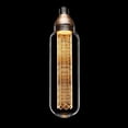 thumbnail image 1 of Next Glow Decorative LED Light Bulb E26 Medium Base, Laser-Cut Inner Pillar with Design, 4W, 2200K, T80 Clear Style Glow, 1 of 4