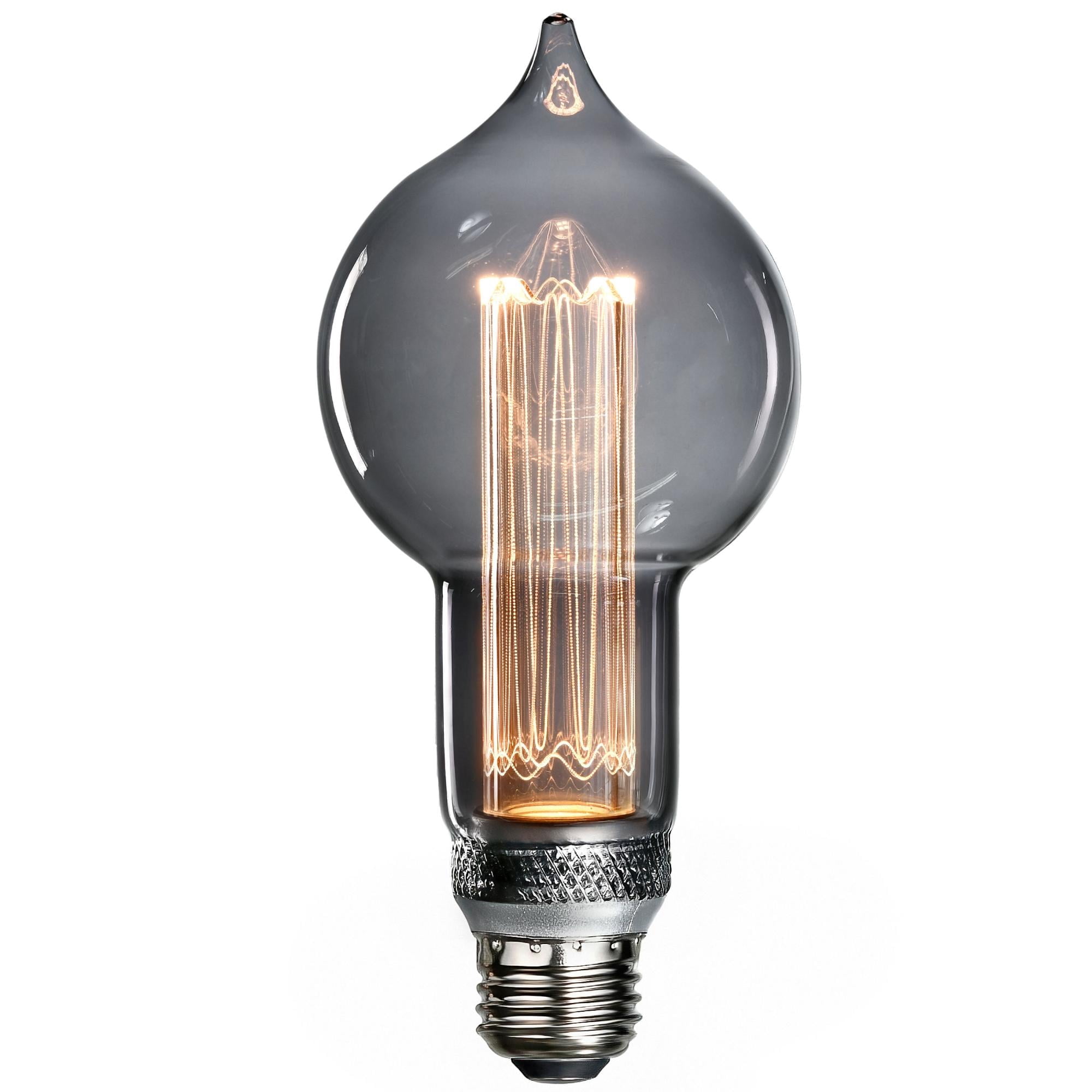 Glow Bul Next Glow Drop Style LED Light Bulb 3.5-watts, 2,200K Dimmable Medium ...