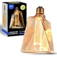 thumbnail image 1 of Next Glow LED Decorative Light Bulb | ICE Style Shaped Vintage Edison Large Light Bulb for Home,Table Lamp, Pendant Lighting | 3.5W Warm White 2200k Amber, Dimmable, E26 Base Unique Decorative Bulbs, 1 of 7