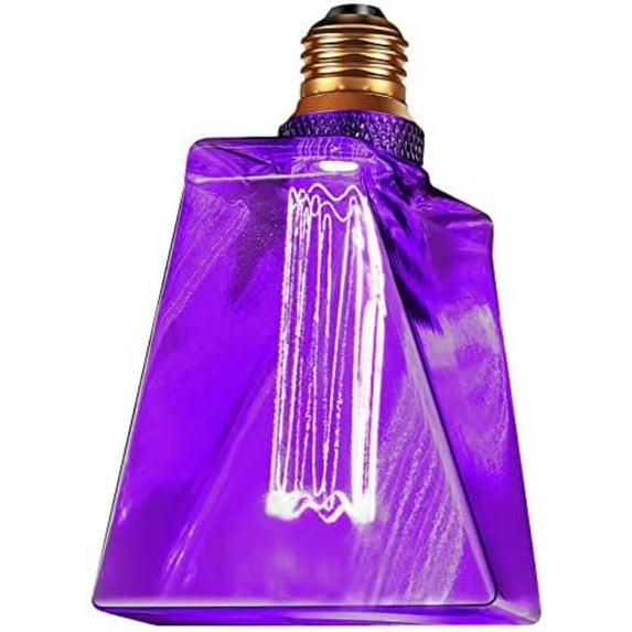 Next Glow Decorative Light bulb Eq 20W, ICE Style Decorative Light Bulbs Shaped E26 55 Lumen - Purple