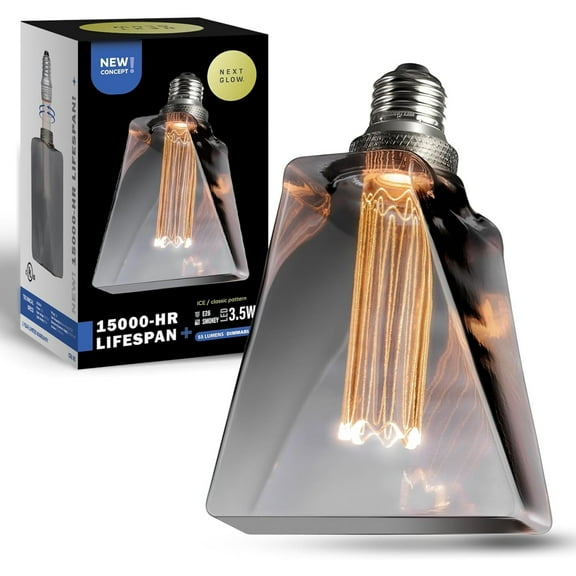 Next Glow ICE Style LED 3.5W Smokey Light Bulbs, Decorative