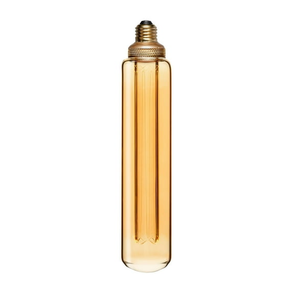 Next Glow T60 Tubular LED Light Bulb 3.5-watts, 2,200K Dimmable Medium Screw (E26) Base - Amber