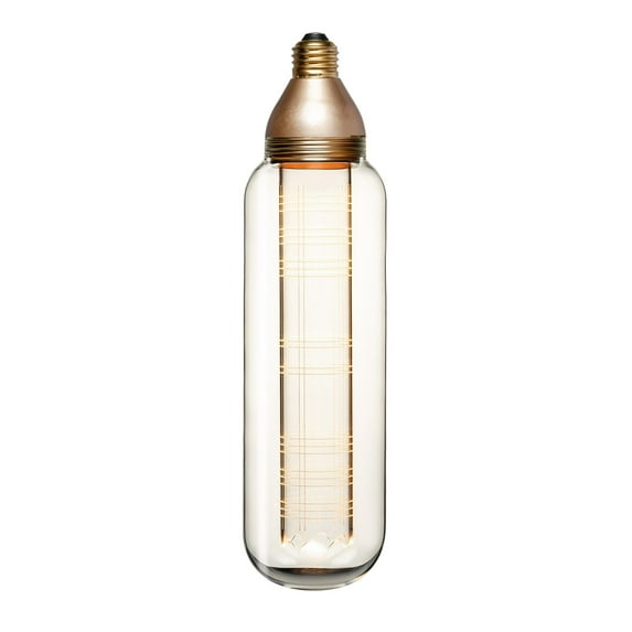 Next Glow LED 4W 2200K T80 Tubular Light Bulb, Dimmable E26 Base Clear
