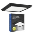 thumbnail image 1 of Next Glow Ultra Slim 7" LED Ceiling Light Fixture, 3000K Square, Dimmable Flush Mount Light, Black, 1 of 9