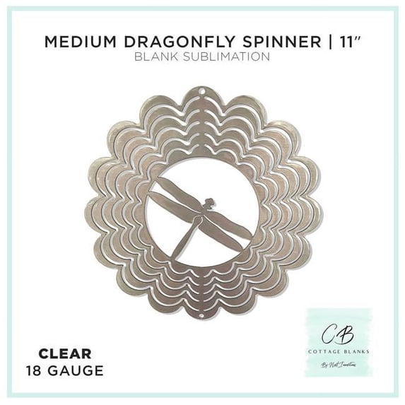 Next Innovations 261404006 Medium Dragonfly Wind Spinner Blank, Pack of 6