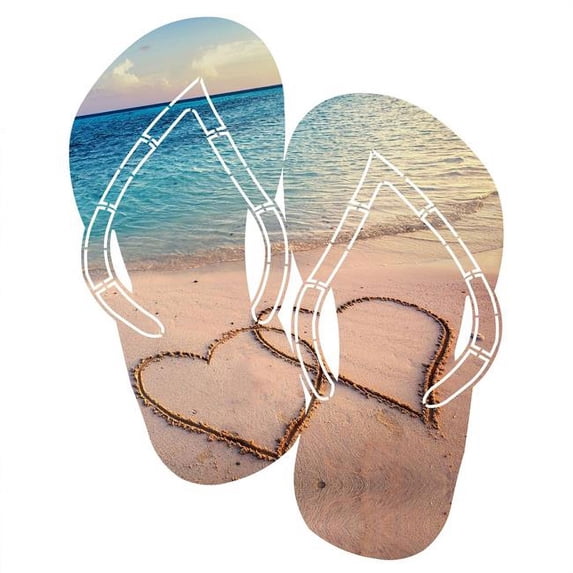 Next Innovations Two Hearts Flip Flop Wall Art