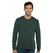 Next Level 6411 Mens Sueded L/S Crew-Hthr Forest Green-XS