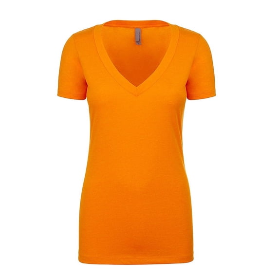 Next Level 6640 Women's CVC Deep V Tee