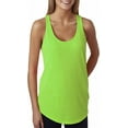 thumbnail image 1 of Next Level 6933 Ladies' French Terry Racerback Tank Neon Heather Green XL, 1 of 6
