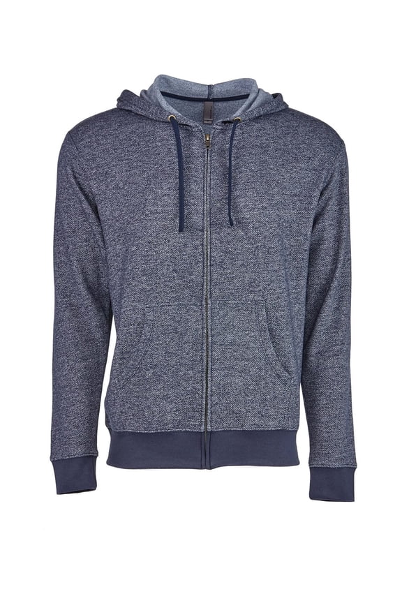 Next Level 9600 Unisex Denim Fleece Full Zip Hoodie