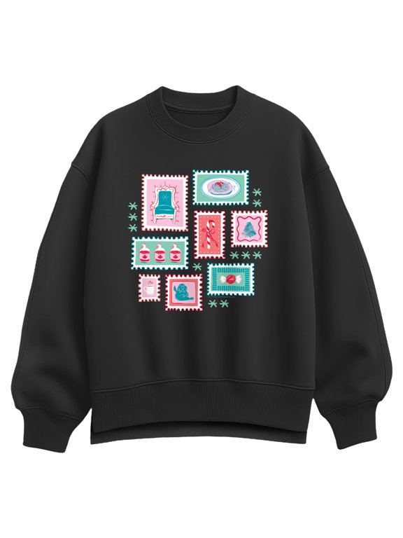 - Stamp Women's Oversized Fleece Crew Sweatshirt