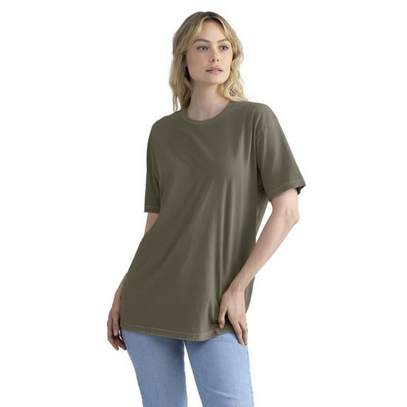 Next Level Apparel 3600SW Unisex Soft Wash T-Shirt-WSH MILITARY GRN-S