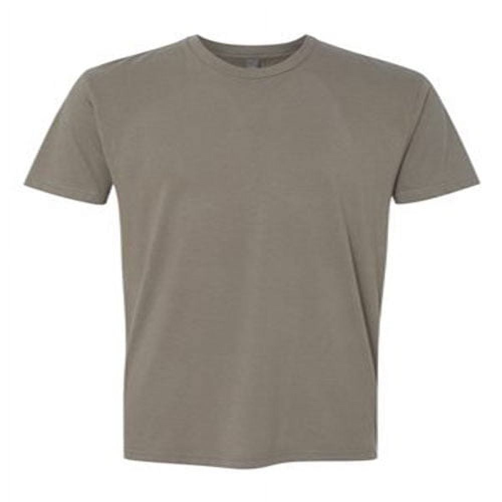 Next Level Men's Sueded Crew T-Shirt - Light Gray, 60% Combed Ringspun Cotton, Super Soft - View #10