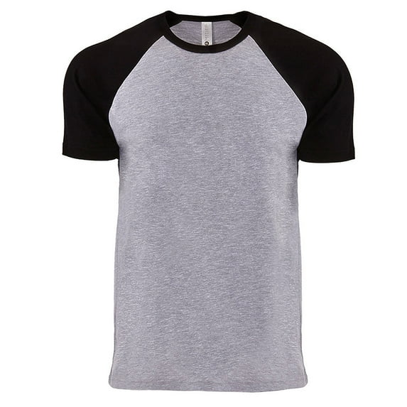 Next Level Apparel Men's Cotton Short Sleeve Raglan T-Shirt