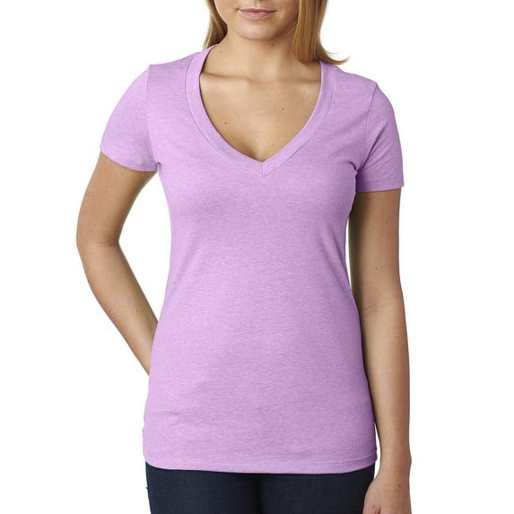 Next Level Women's Cvc Deep V-Neck Tee Nl6640