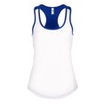 thumbnail image 1 of Next Level Apparel womens 1534 Medium White/Royal, 1 of 3