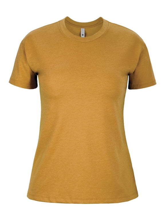 Next Level B03718285 Women CVC Relaxed T-Shirt, Antique Gold - Large