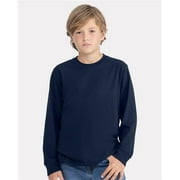 Next Level B04118755 Youth Cotton Long Sleeve T-Shirt, Royal - Large
