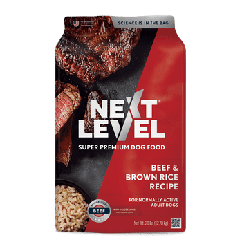 Next Level Beef & Brown Rice Recipe, 28lb Bag