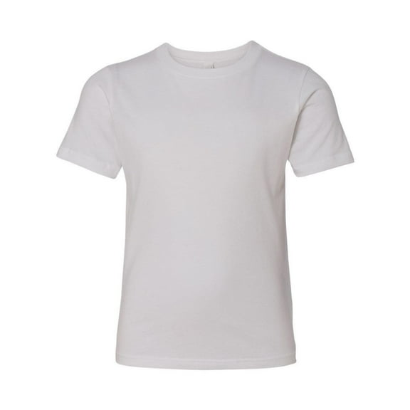 Next Level Boys' Premium Short-sleeve White Cotton Crew T-shirt