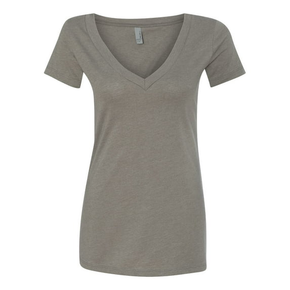 Next Level Apparel Women's CVC Deep V-Neck T-Shirt