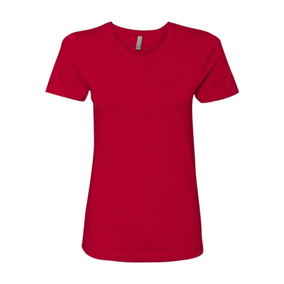 Next Level - Daily T Shirt for Women - Women Short Sleeve Shirts - Womens Red Shirt - Basic Daily Plain Value Tee