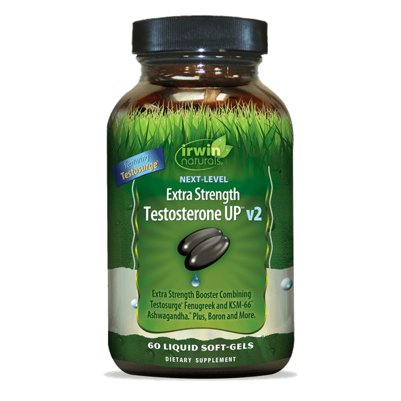Irwin Naturals Next-Level Extra Strength Testosterone UP V2  60 Liquid Soft-Gels