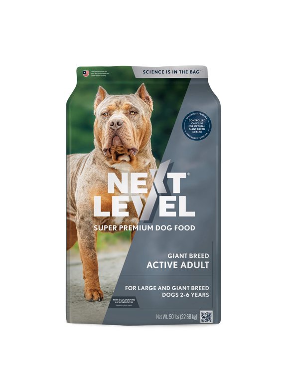 Next Level, Giant Breed Active Adult, Dry Dog Food, 50 lbs