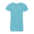 thumbnail image 1 of Next Level Girls’ Cotton Princess Short T-Shirt Soft Crewneck Tee Shirts (Cancun, S), 1 of 7