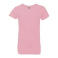 thumbnail image 1 of Next Level Girls’ Cotton Princess Short T-Shirt Soft Crewneck Tee Shirts (Light Pink, L), 1 of 7