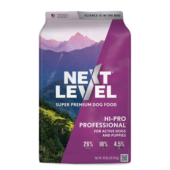 Next Level Hi-Pro Professional Dry Dog Food, 40 lbs. Bag