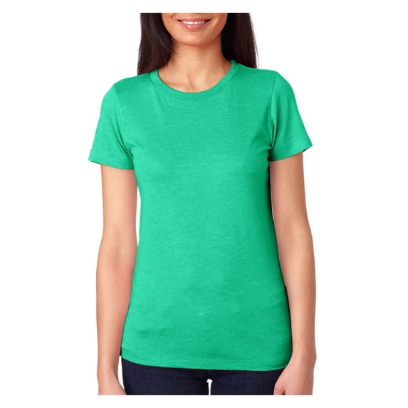 Next Level Ladies Tri-Blend Crew - Envy - Large