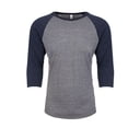 thumbnail image 1 of Next Level Unisex Triblend Three-Quarter Sleeve Raglan, M, 1 of 4