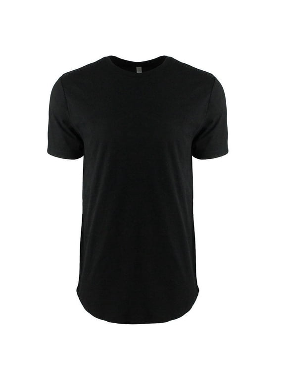 Next Level Men's Cotton Long Body Urban T-Shirt, Black L