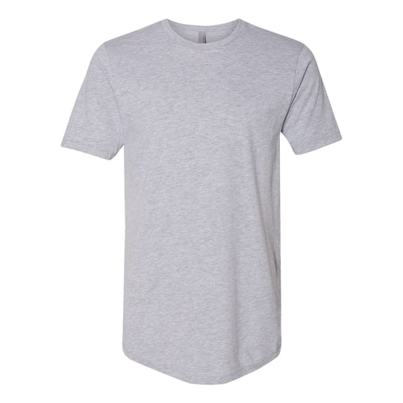 Next Level Men's Cotton Long Body Urban T-Shirt, Heather Gray - 3XL