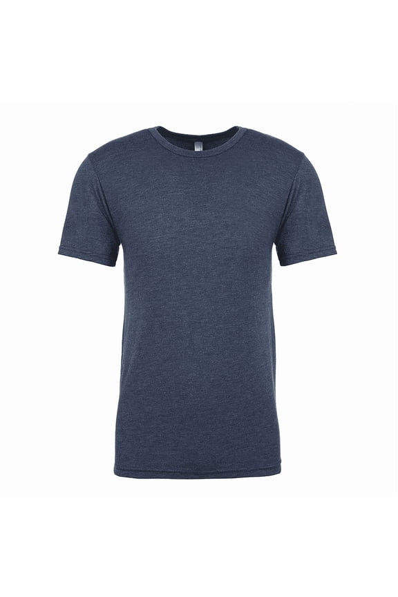 Next Level Men's Rib Collar Tri Blend Satin Label T-Shirt, Style NL6010