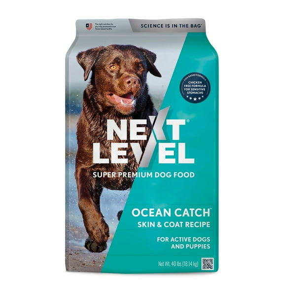 Next Level, Ocean Catch Skin & Coat Recipe, Dry Dog Food, 40 lbs