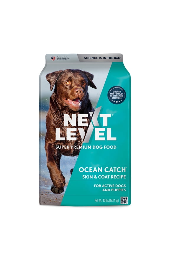 , Ocean Catch Skin & Coat Recipe, Dry Dog Food, 40 lbs