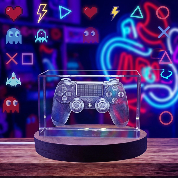 Next Level Play: 3D Engraved Crystal 2013 Game Controller