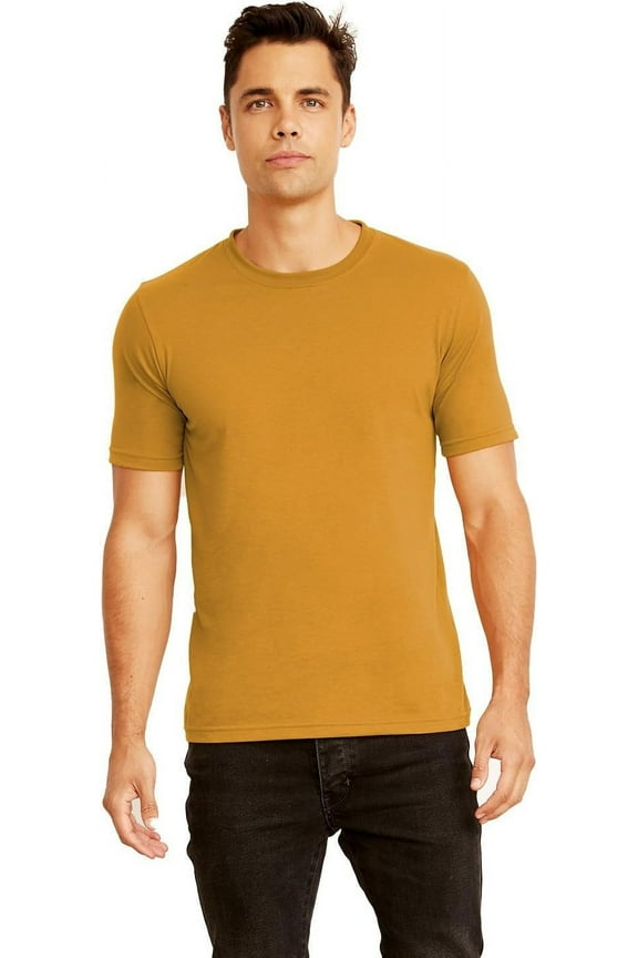 Next Level Premium Fit Extreme Soft Rib Knit Jersey T-Shirt, Hthr Gray, Large