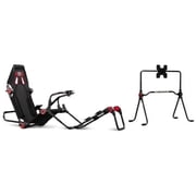 Next Level Racing NLRS015NLRA020KIT F-GT Lite and Monitor Stand Simulator Cockpit Bundle