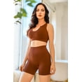 thumbnail image 1 of Next Level Ribbed Snatched Active Wear Shorts Set, 1 of 10
