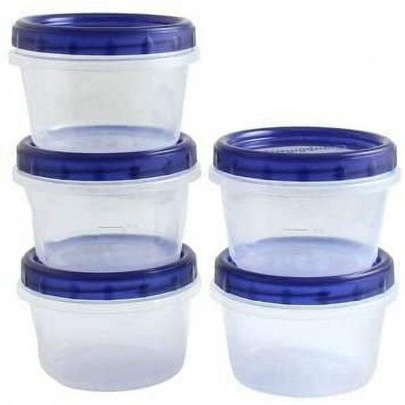 Next Level Stuff Plastic Lid Seal Food Containers, Set of 5, 6 Pack