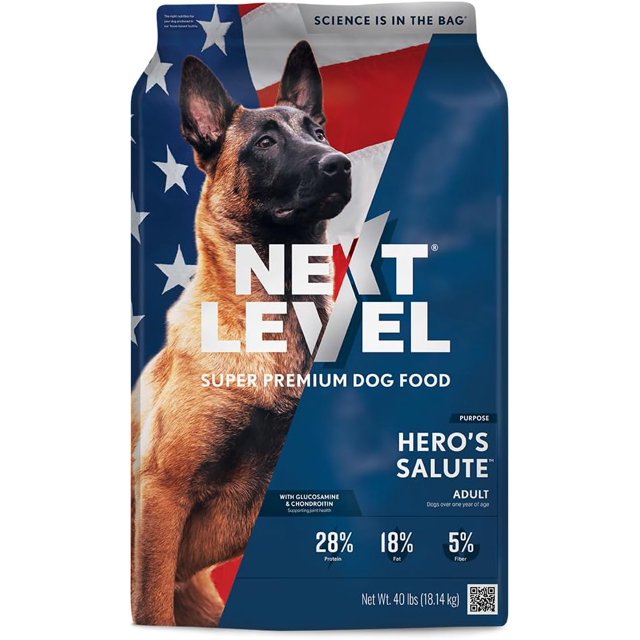 Next Level Super Premium Dog Food Hero's Salute Adult Dry Dog Food